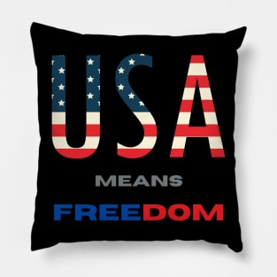 USA means Freedom Pillow