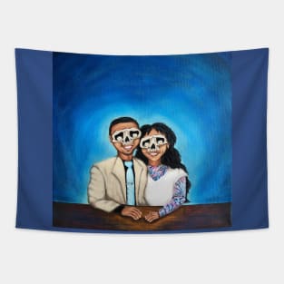 Couple Painting Tapestry