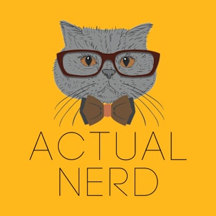 Actual Nerd - Cat T-Shirt