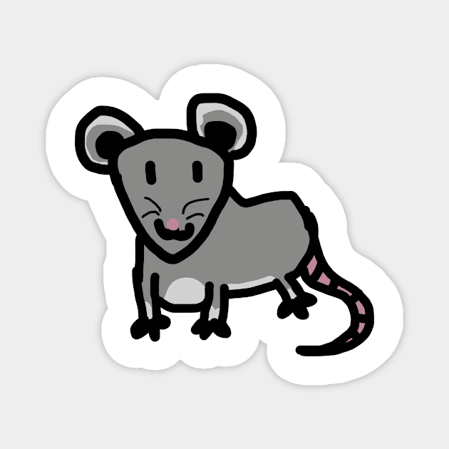 Goofy rat Magnet by Mushcan
