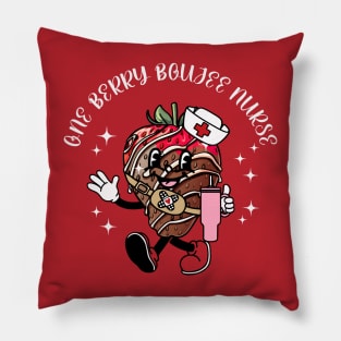 Valentines Day Nurse Berry Boujee Registered Student Nurse Pillow