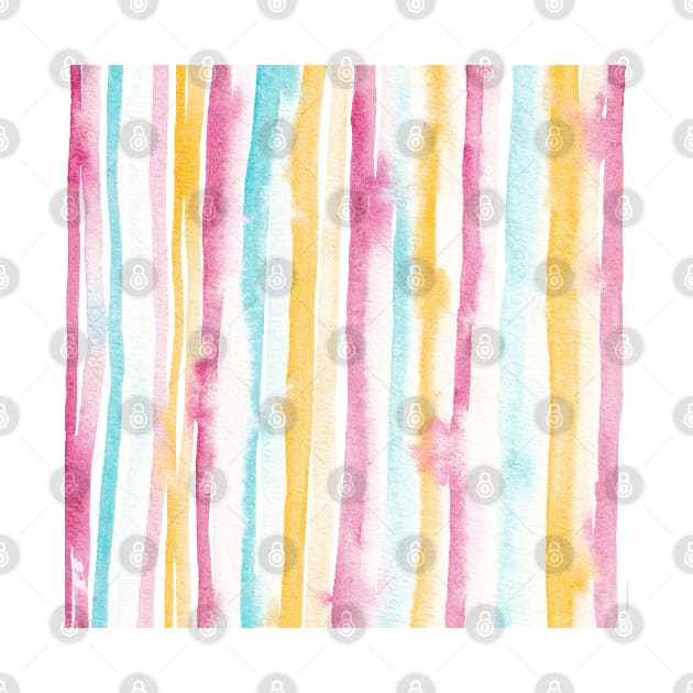 Tropical Stripes Pattern | Summer | Island Paradise | Pastel by thewhimsicalrepose