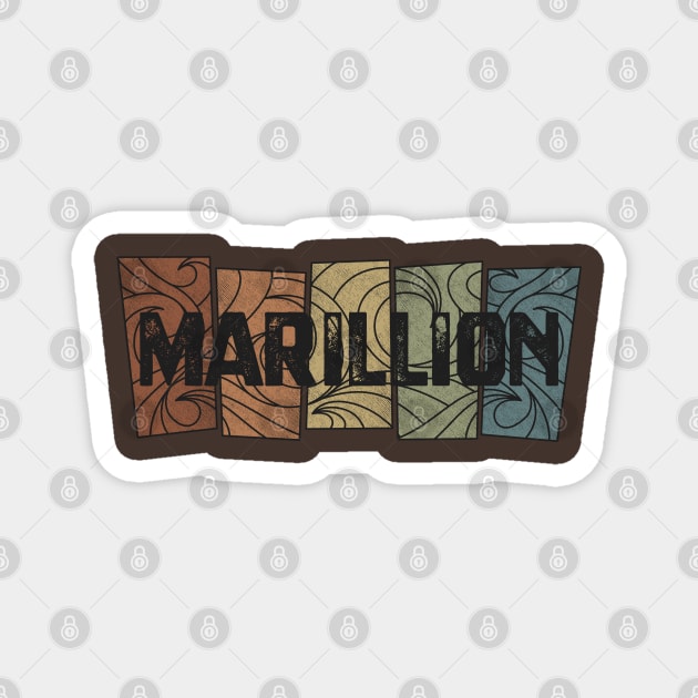 Marillion Retro Pattern Magnet by besomethingelse