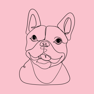 Cute Frenchie lineart T-Shirt