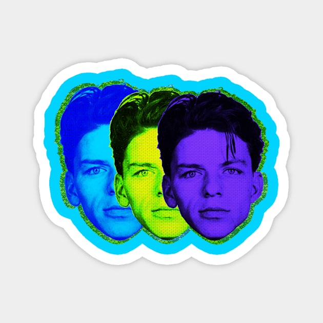 Franks Sinatra Mugshot Threeways Magnet by SABREart