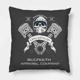 Lets Kill bugs Bugteeth Apparel Company Pillow