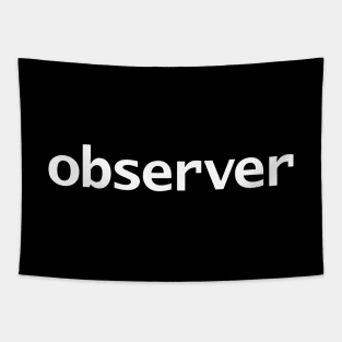 Observer Typography White Text Tapestry