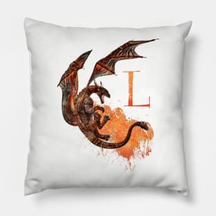 Drachen Buchstabe L Pillow