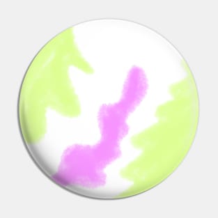 Green purple watercolor abstract art Pin