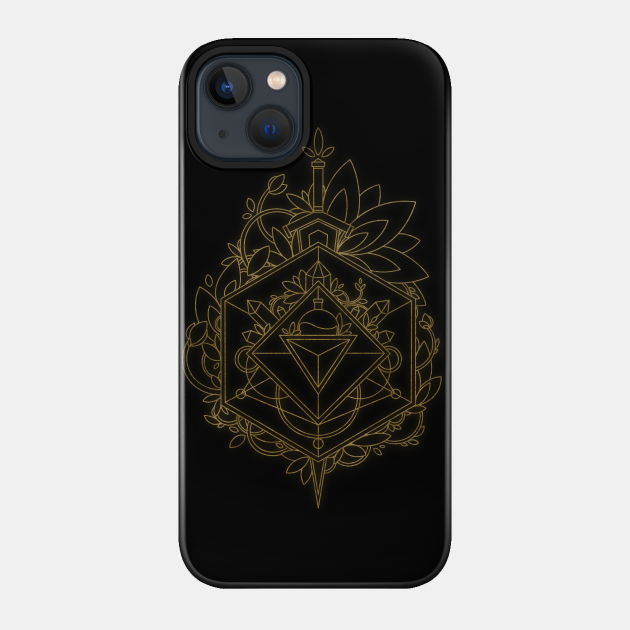 Golden Shield - Dnd - Phone Case