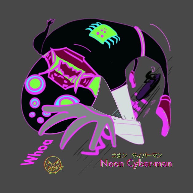 Neon Cyberman Whoa! by bertiebird