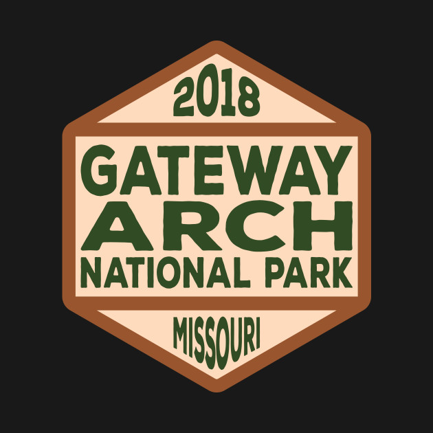 Disover Gateway Arch National Park badge - National Park - T-Shirt