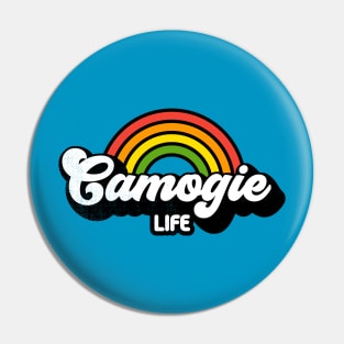 Groovy Rainbow Camogie Life Pin