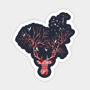 Christmas Stag Magnet