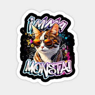 Imma Monsta! CAT | Blacktee | by Asarteon Magnet