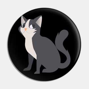 Mischievous Cat - Vector Illustration Pin