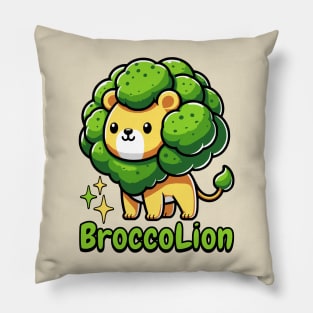 Broccoline! Cute Broccoli Lion! Cute Food Animals Pillow