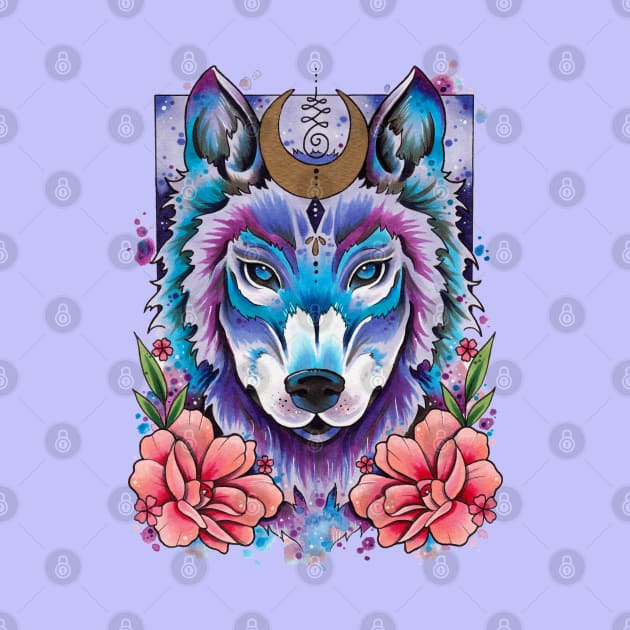 Mystic Wolf Design by Lorna Laine by Lorna Laine