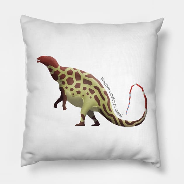 Brachytrachelopan mesai Pillow by I Draws Dinosaurs