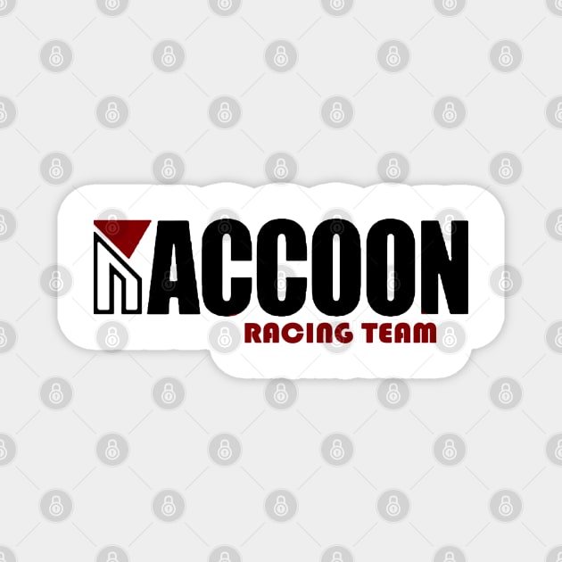 Raccoon Racing Magnet by goast