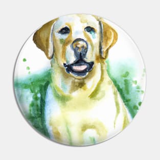 Labrador Retriever Watercolor - Gift For Dog Lovers Pin