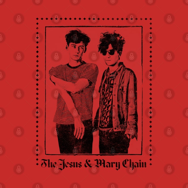 Jesus & Mary Chain Vintage Look Fan Design by DankFutura