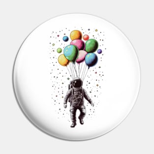 Flying with unknown Balloons Pin