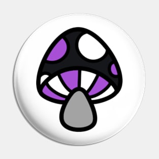 Asexual Mushroom Discrete Pride Flag Pin