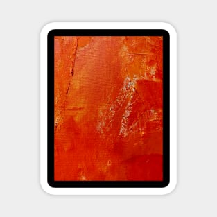 Orange abstract Magnet