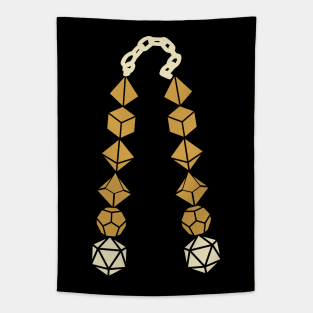 Polyhedral Dice Nunchucks Tapestry