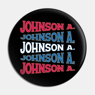 NATIONAL TEXT ART ANDREW JOHNSON Pin