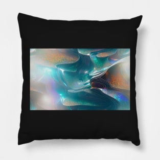 Seamless Holographic Texture III Pillow