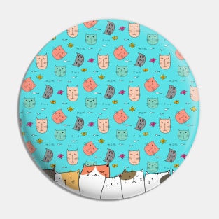 Lots and Lots of Cute Cats Pin