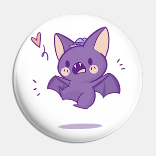 Cute Bat With a Hat Pin