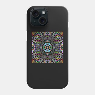 Kaleidoscope Trippy Skulls Rainbow Phone Case