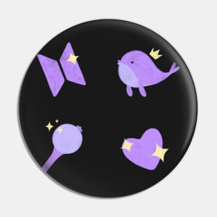 BTS purple pack Pin