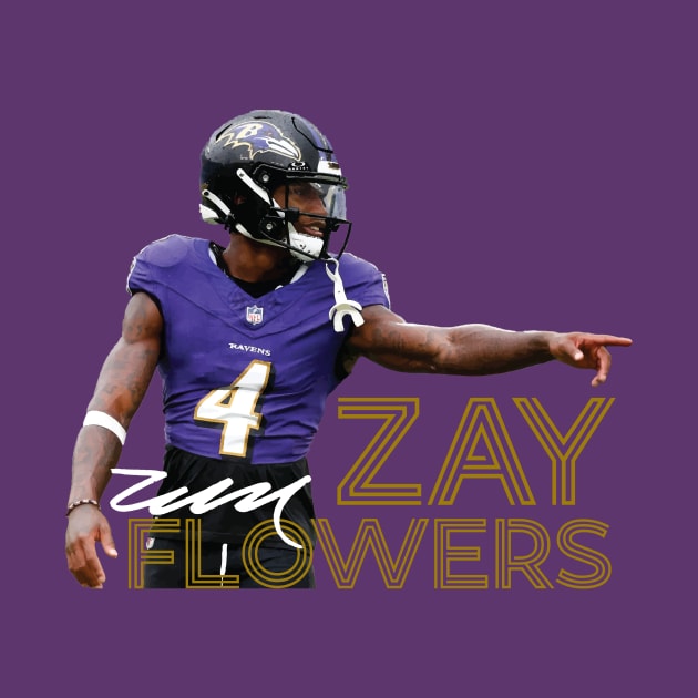 Zay Flowers by CovpaTees