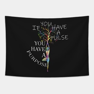 Inspirational Quotes Graphic Design Motivational Yoga Gifts Tapestry