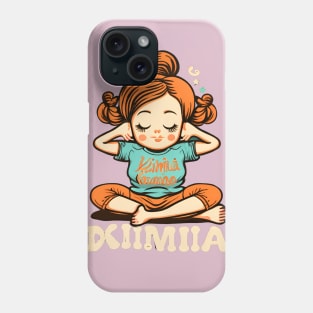 Girl relaxing after a yoga practise Phone Case