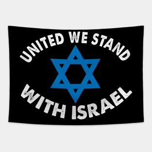 United We Stand With Israel Tapestry
