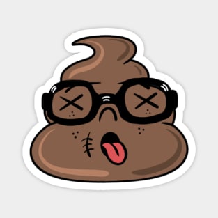 Dead poop emoji Magnet