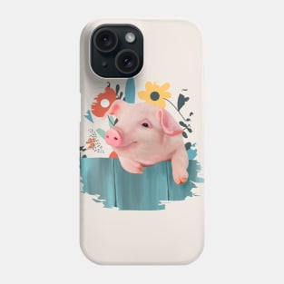 Friendly Baby Pig Phone Case