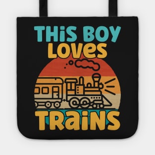 Kids This Boy Loves Trains - Train lover product Tote