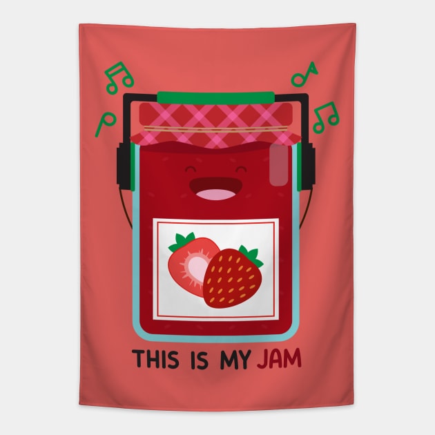 This Is My Jam Tapestry by StrayKoi