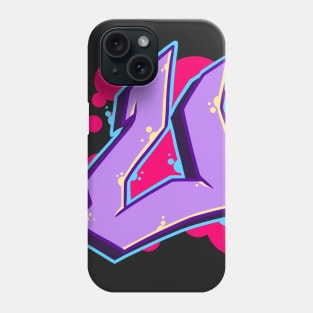 Letter U - Graffiti Street Art Style Phone Case