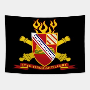 17th Field Artillery w Br - Ribbon Tapestry