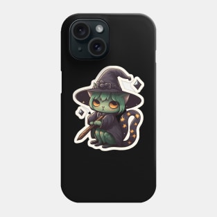 Cute little witchy cat Phone Case