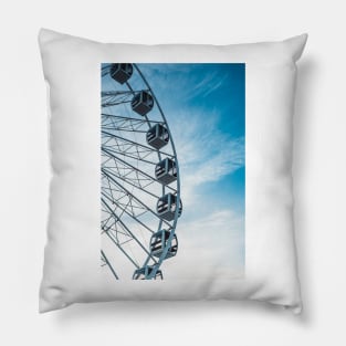 Blue Sky Ferris Wheel Pillow