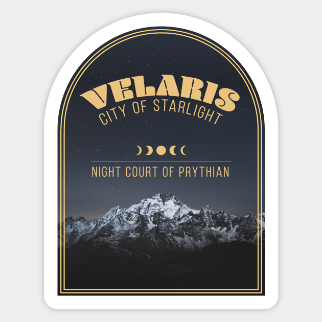 ACOTAR Velaris Night Court Rainbow Suncatcher Black