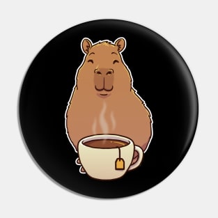 Capybara Cup of Tea Pin